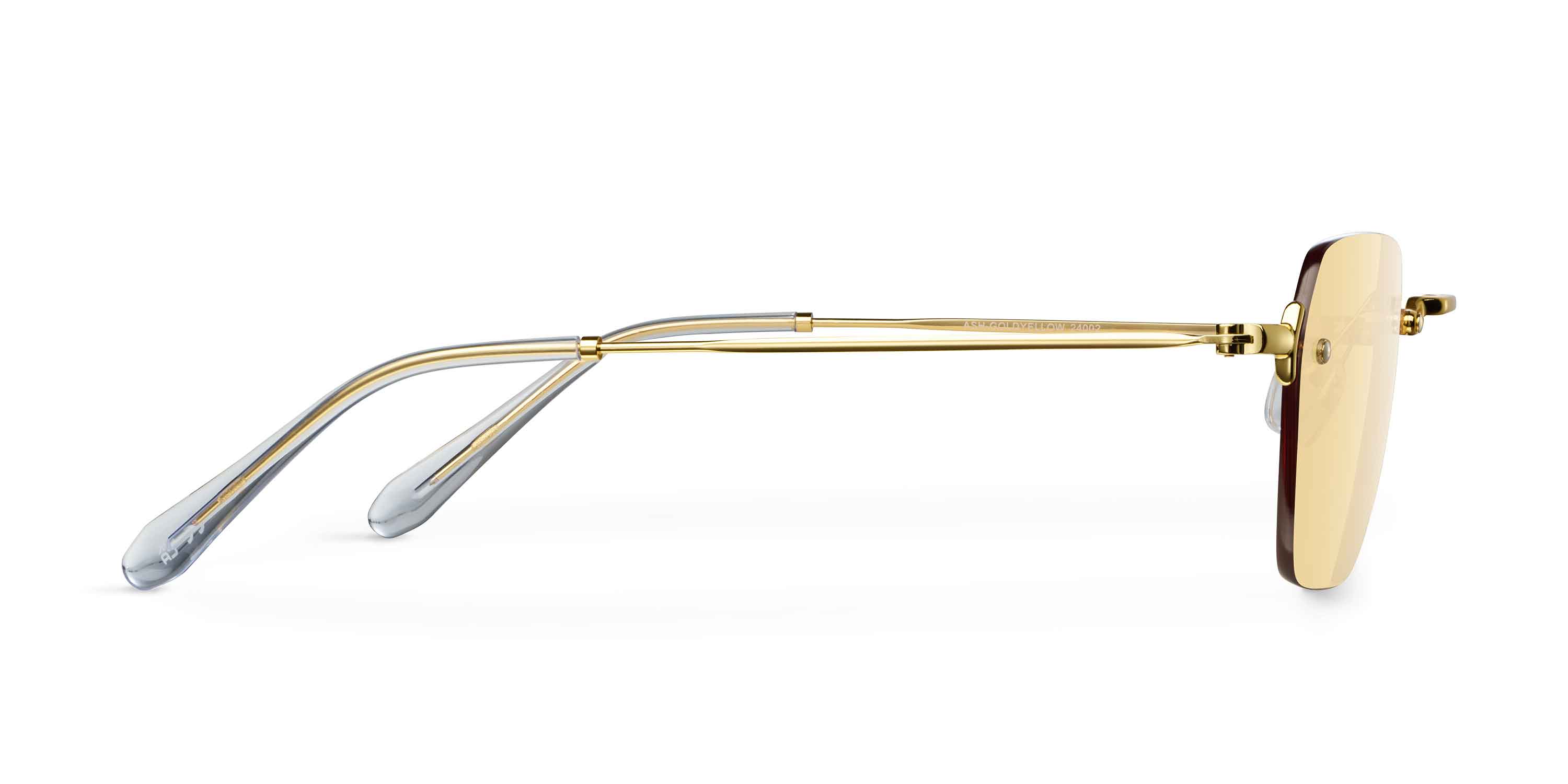 meller-hakim-gold-yellow-sonnenbrille-geometrisch-metallgestell image 3