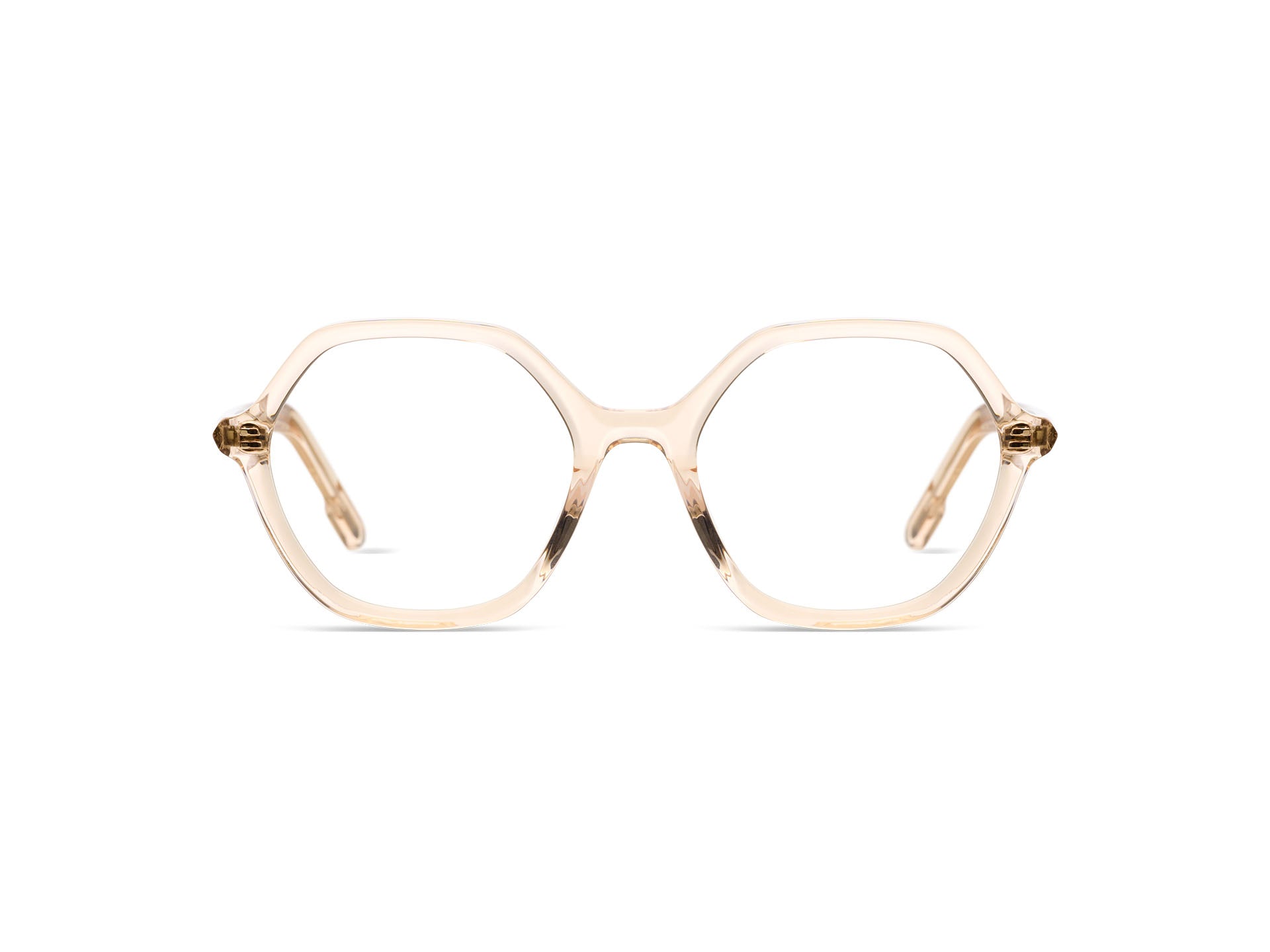 komono-lara-brille-champagne-hexagonal image 1
