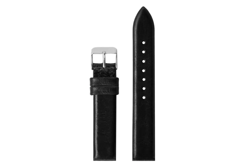 komono-strap-16-5-black-silver-armband image 1