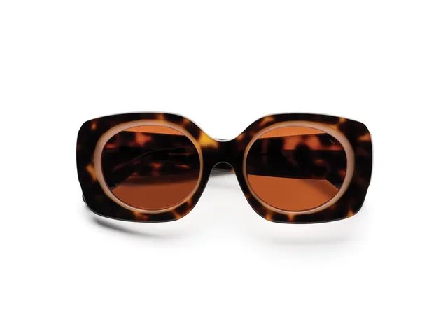 komono-mariah-havana-rose-sonnenbrille-runde-gl-ser-mit-eckigem-acetat-rahmen image 1