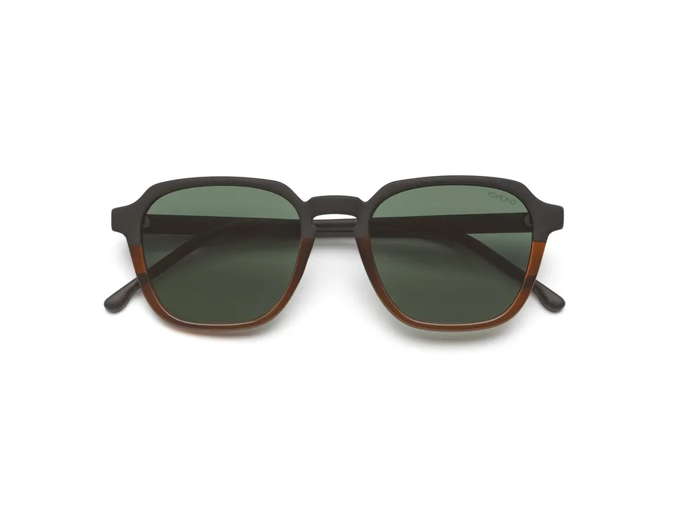 komono-matty-bronze-carbon-rechteckige-bio-nylon-sonnenbrille image 1