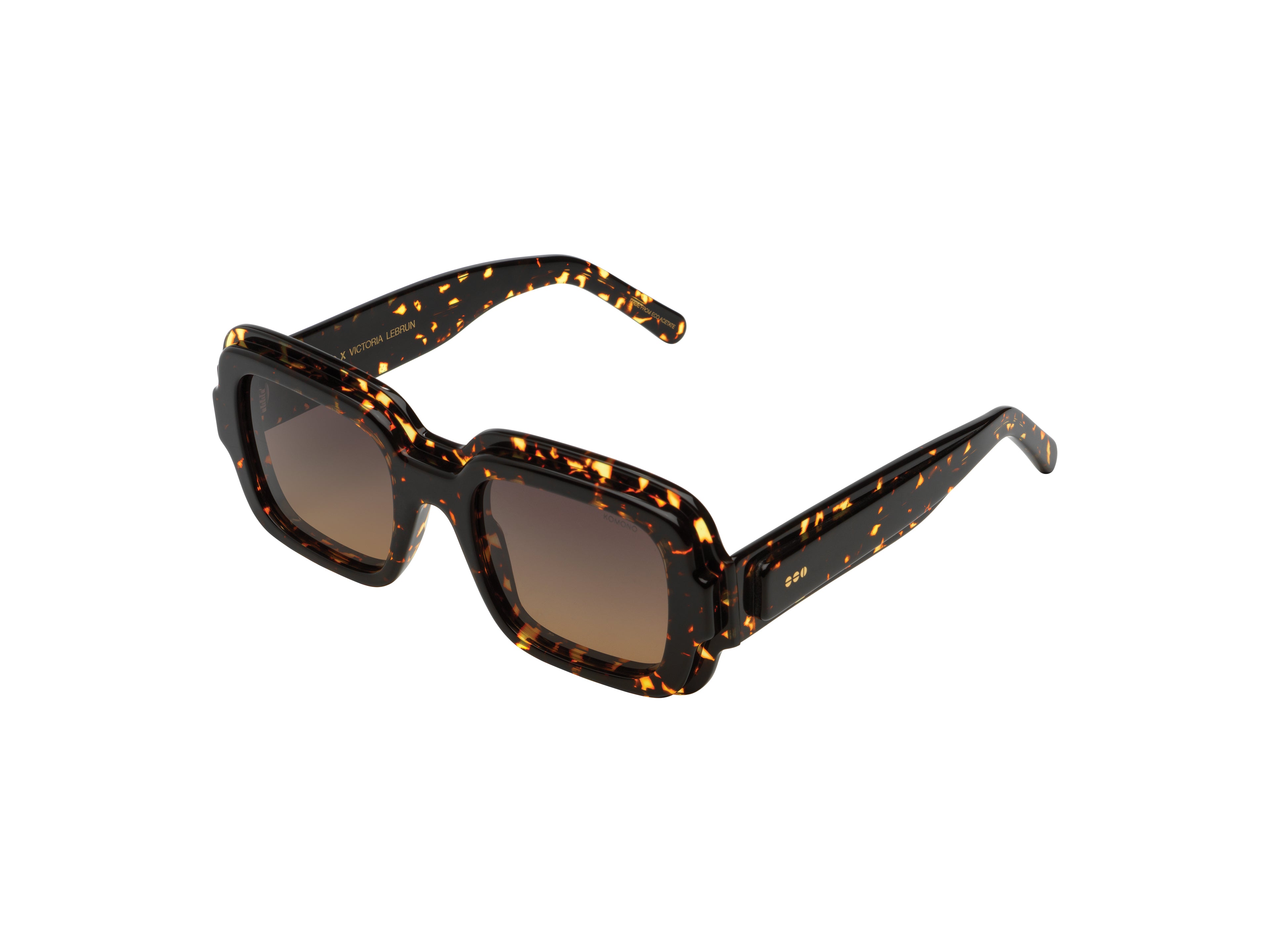 komono-victoria-lebrun-flake-sonnenbrille-oversized-braun-large image 2