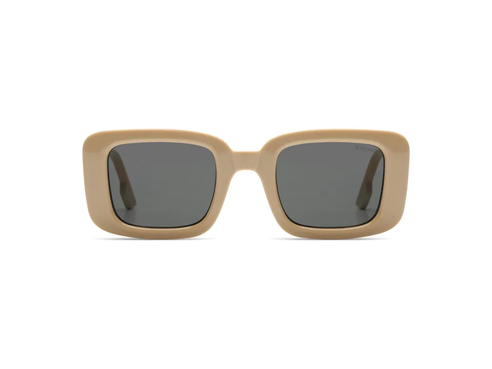 komono-avery-almond-sonnenbrille-rechteckig-bio-nylon image 1