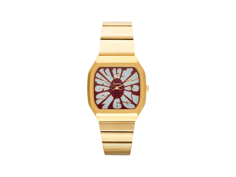 komono-max-flower-gold-maroon-blue-sonnenbrille image 1