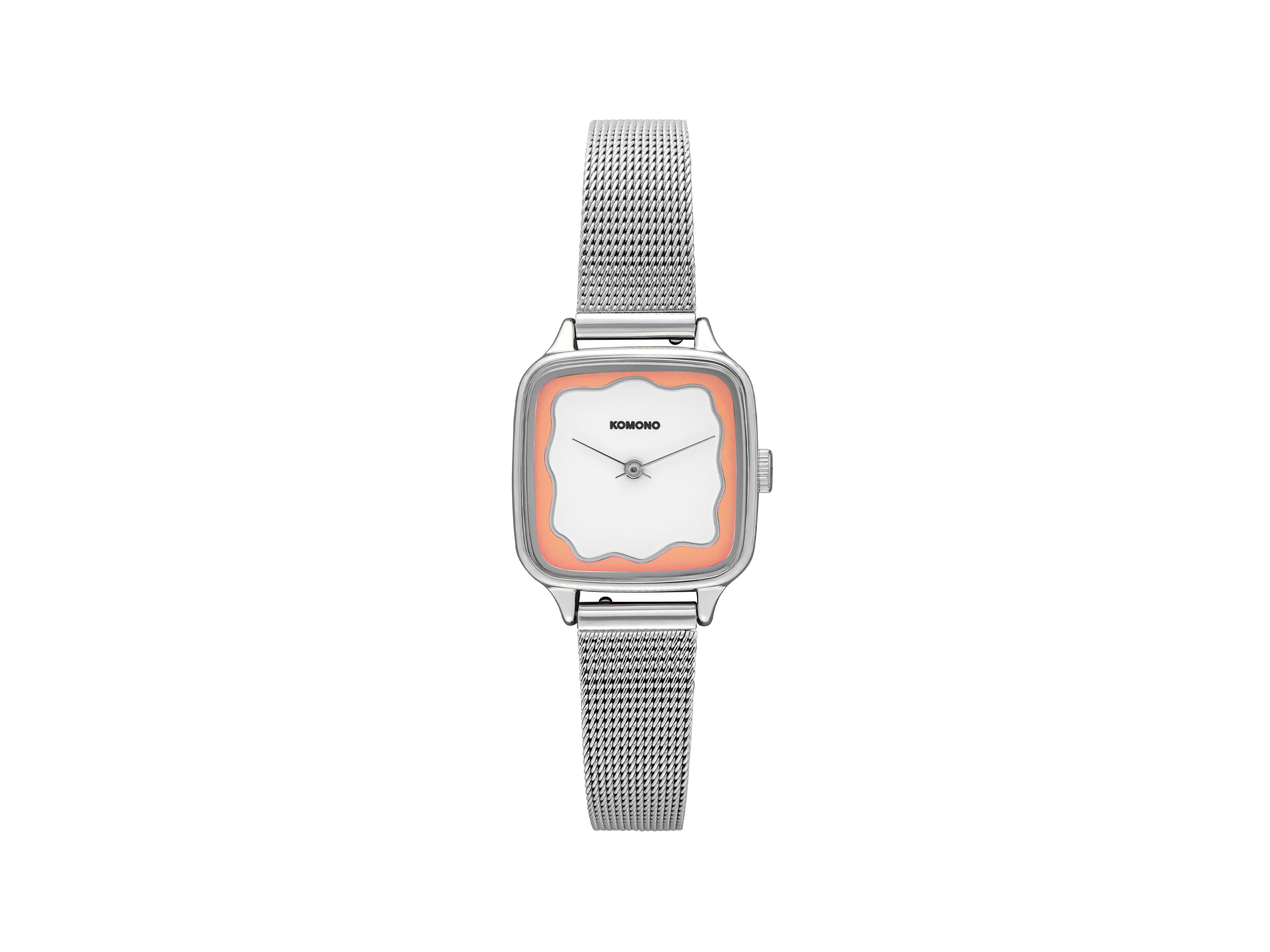 komono-kate-wave-royale-silver-blush-uhr image 1