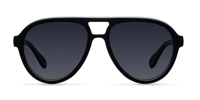 meller-kena-all-black-sonnenbrille-aviator-mit-doppelsteg image 1