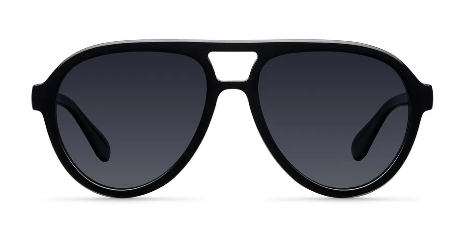 meller-kena-all-black-sonnenbrille-aviator-mit-doppelsteg image 1