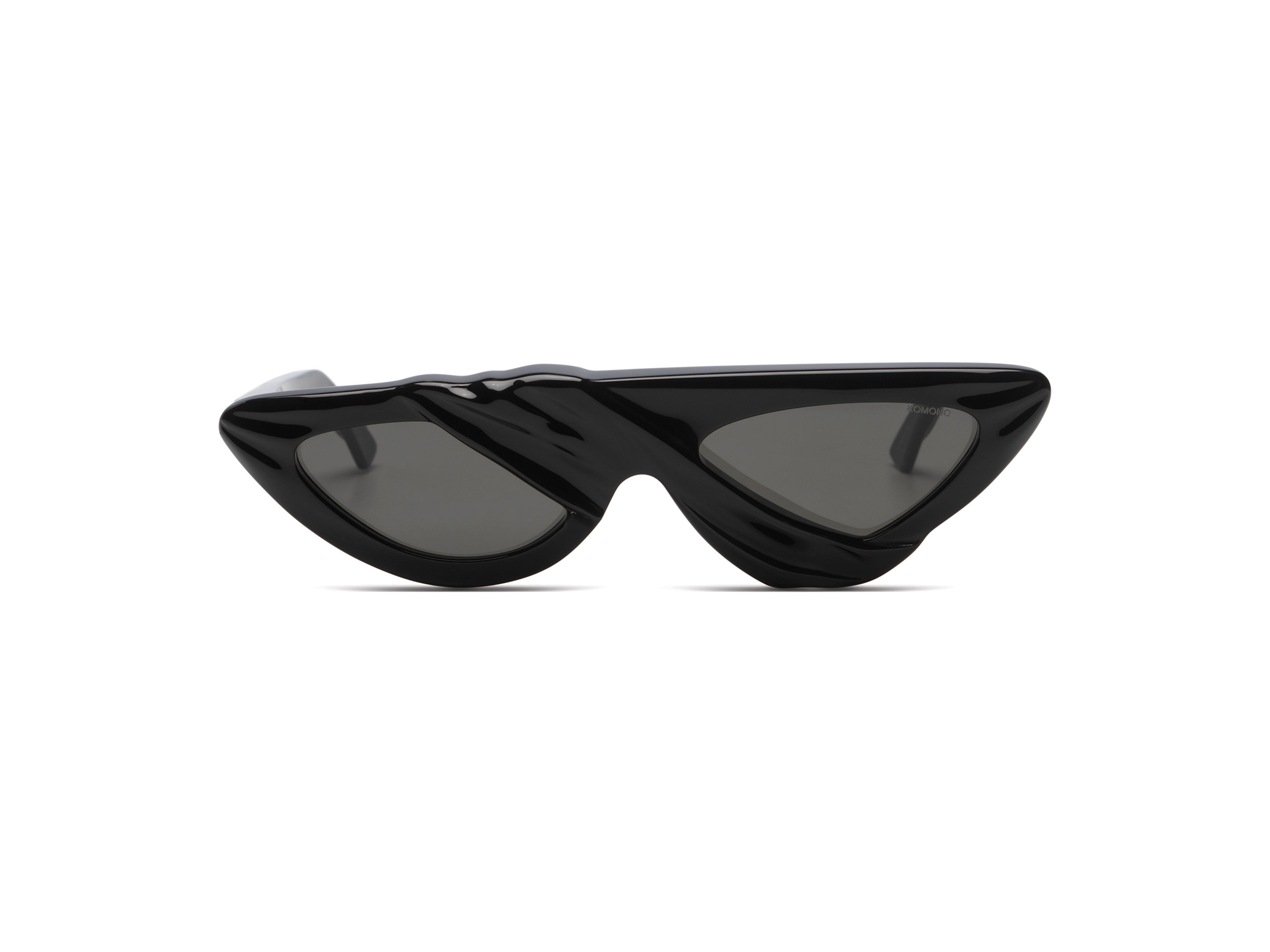 komono-luca-x-komono-all-black-sonnenbrille-cat-eye-aus-recyceltem-acetat image 1