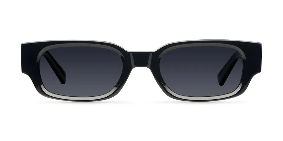 meller-sura-all-black-sonnenbrille-rechteckig-schwarz-biobased image 1