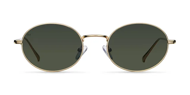 meller-oni-gold-olive-sonnenbrille-oval-metall-vintage image 1