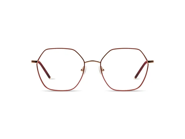 komono-nora-rose-gold-matte-maroon-fassungsbrille image 1