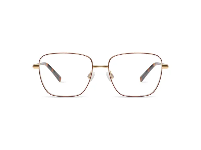 komono-clara-white-gold-burgundy-titan-brille image 1