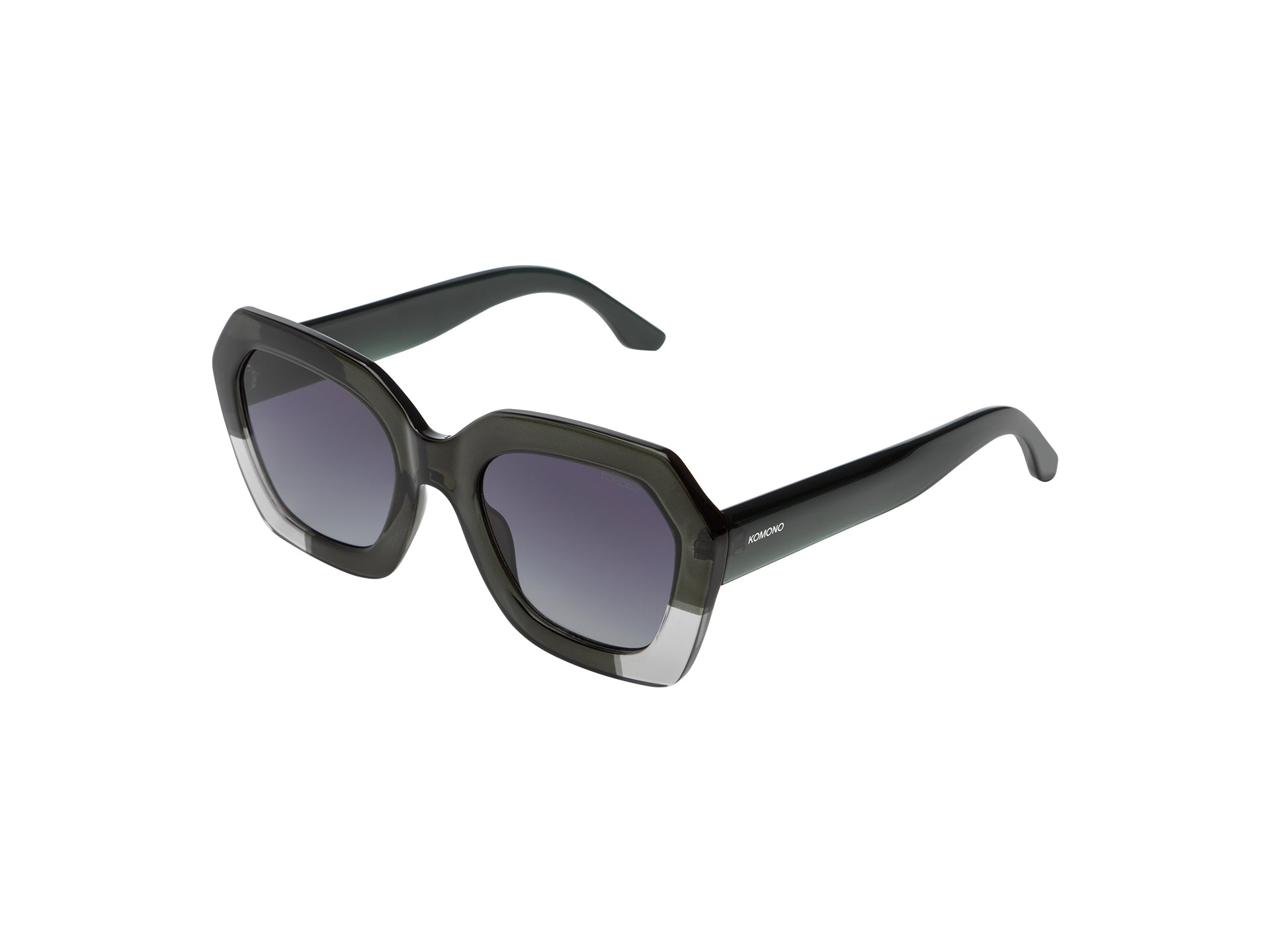komono-gwen-emerald-shadow-sonnenbrille-hexagonaler-rahmen-transluzent-232323-c0 image 3