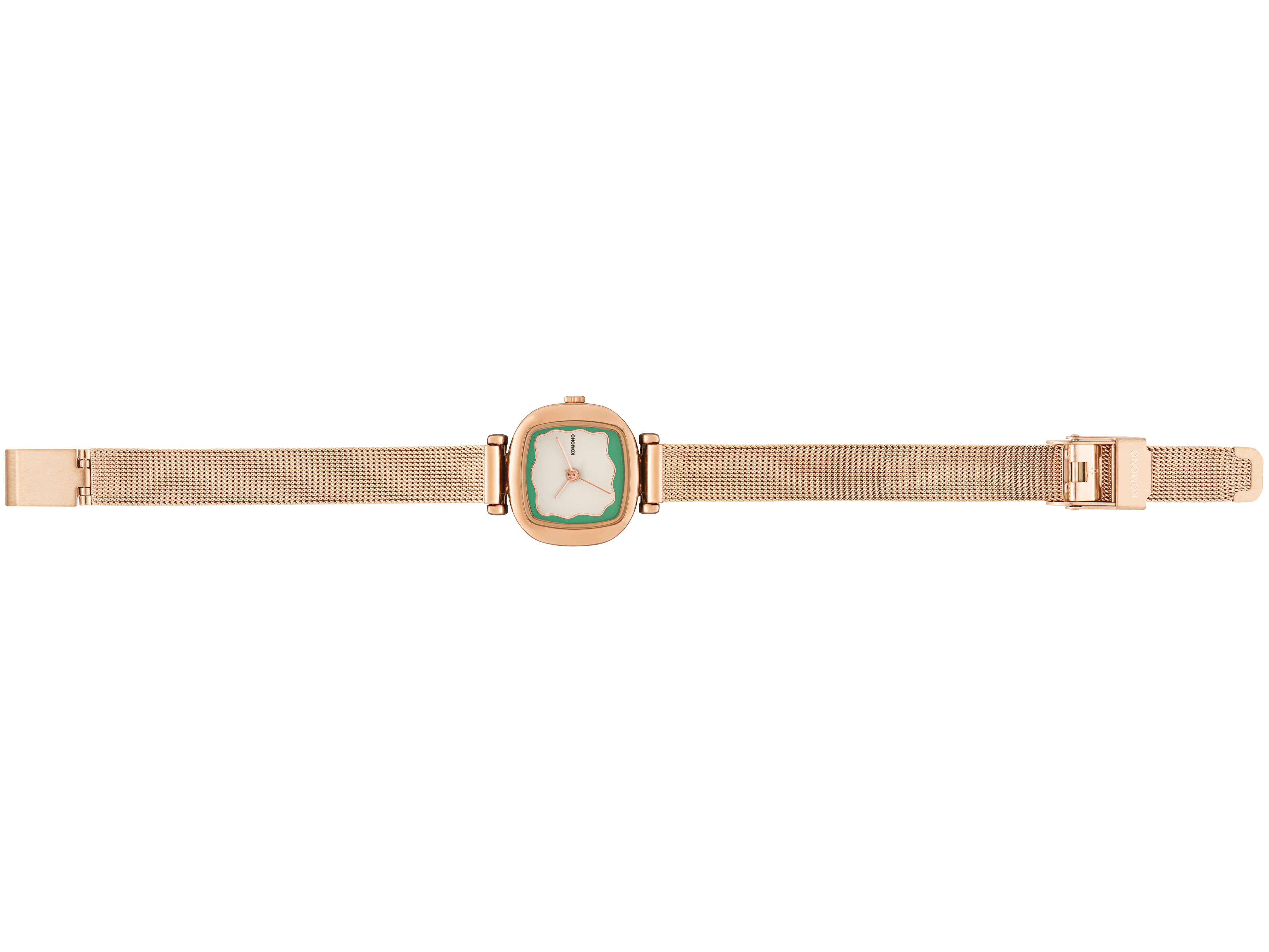 komono-moneypenny-wave-royale-rose-gold-mint-uhr image 2