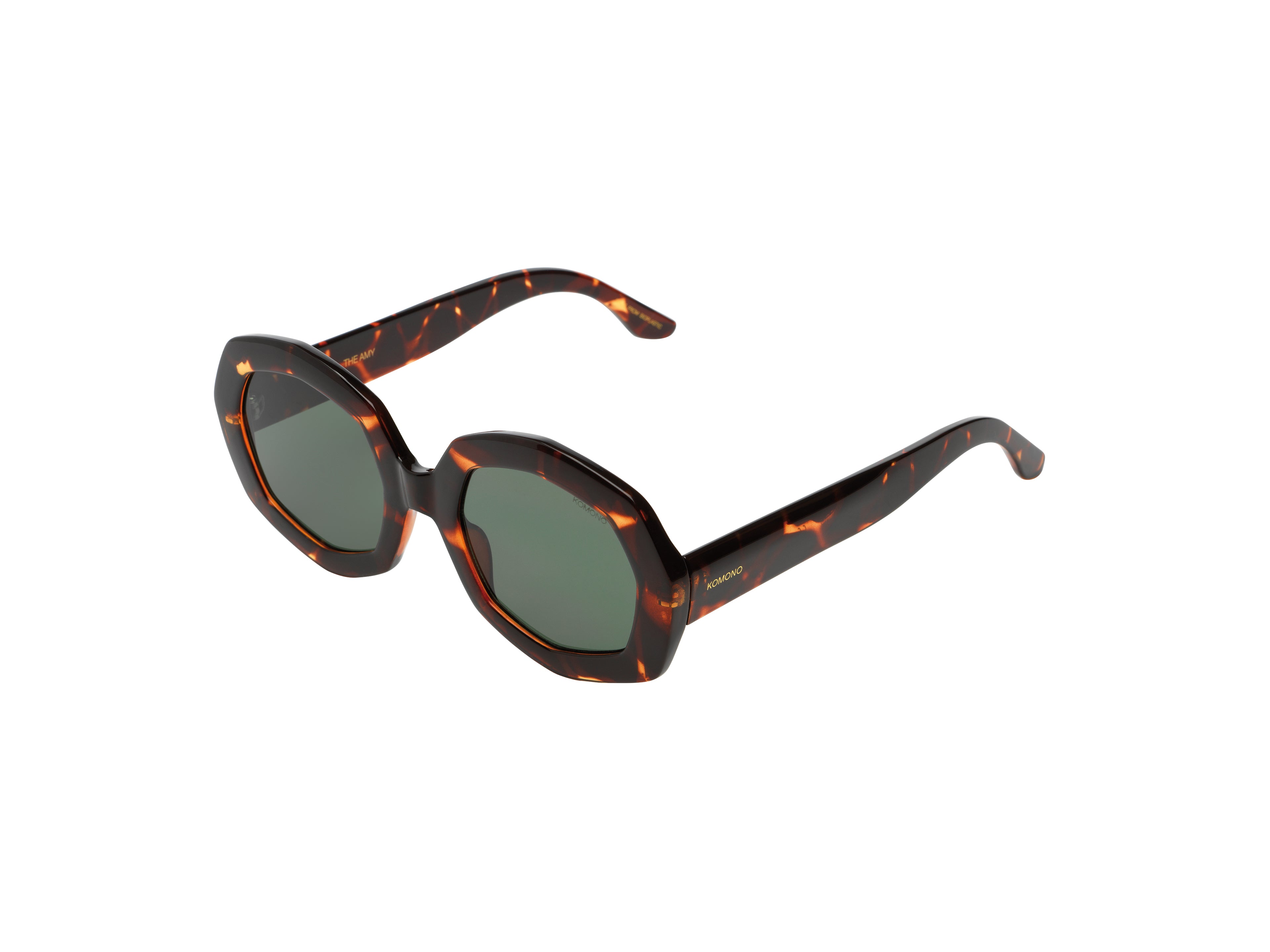 komono-amy-havana-sonnenbrille-achtf-rmiger-rahmen-bio-nylon-tortoise image 2