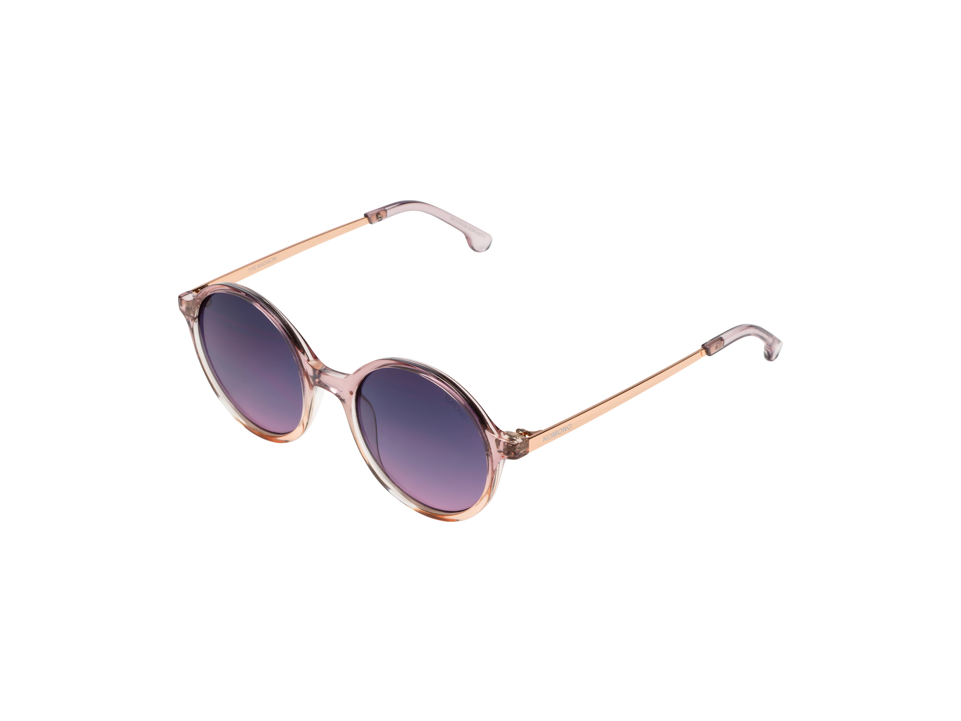 komono-madison-metal-blush-rose-gold-sonnenbrille-rund image 2