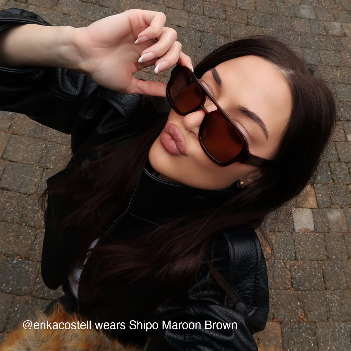 meller-shipo-maroon-brown-oversize-piloten-sonnenbrille image 5