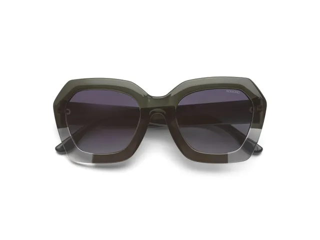 komono-gwen-emerald-shadow-sonnenbrille-hexagonaler-rahmen-transluzent-232323-c0 image 1