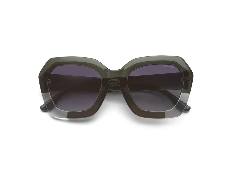 komono-gwen-emerald-shadow-sonnenbrille-hexagonaler-rahmen-transluzent-232323-c0 image 1