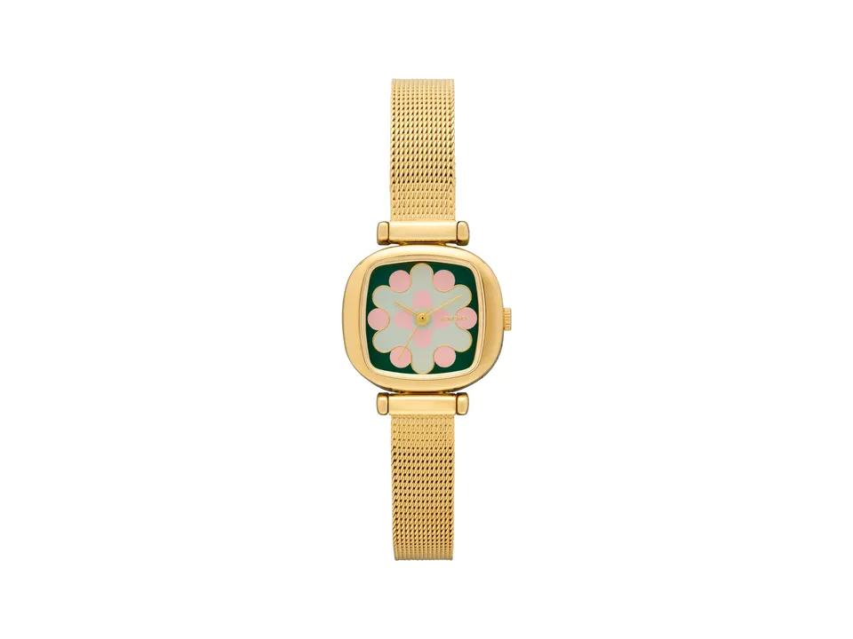 komono-moneypenny-aurora-royale-gold-green-blush-uhr image 1