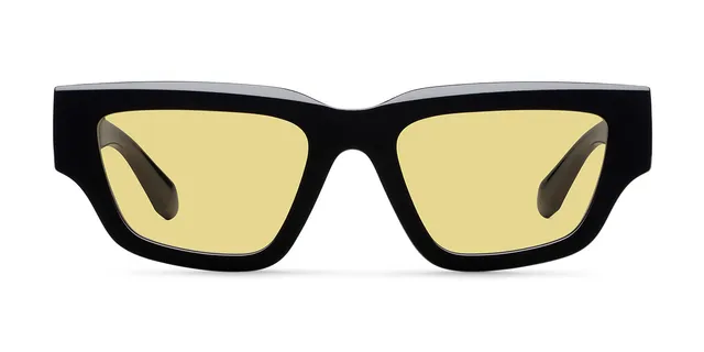meller-kiya-black-yellow-sonnenbrille-cat-eye-design-mit-flat-top-rahmen-biobasi image 1