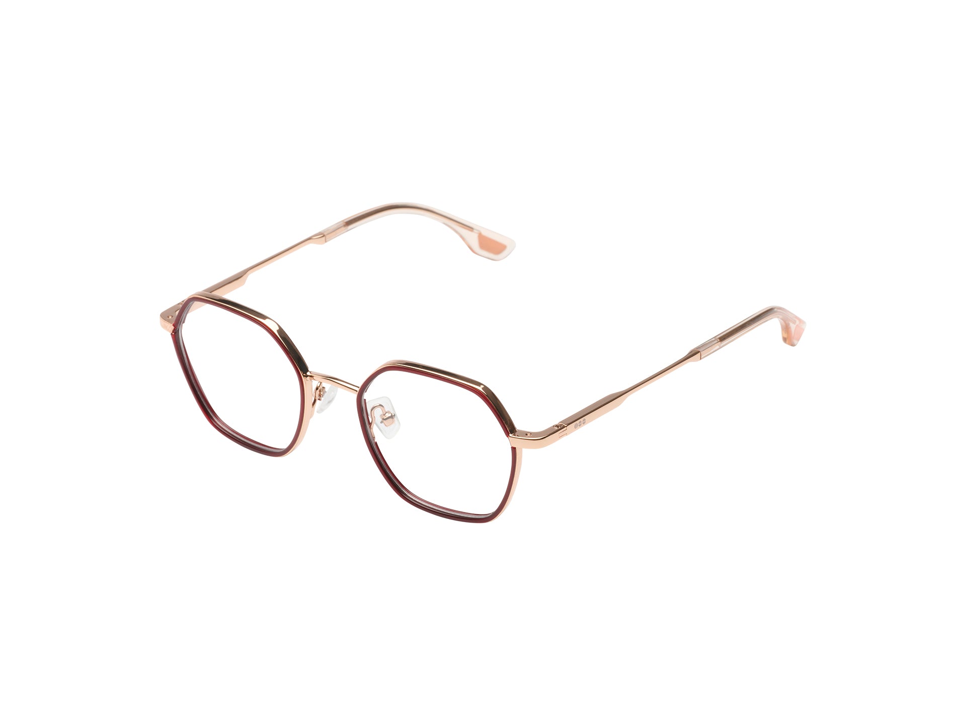 komono-nora-slims-burgundy-rose-gold-brille-schlanke-fassung-core-collection image 5