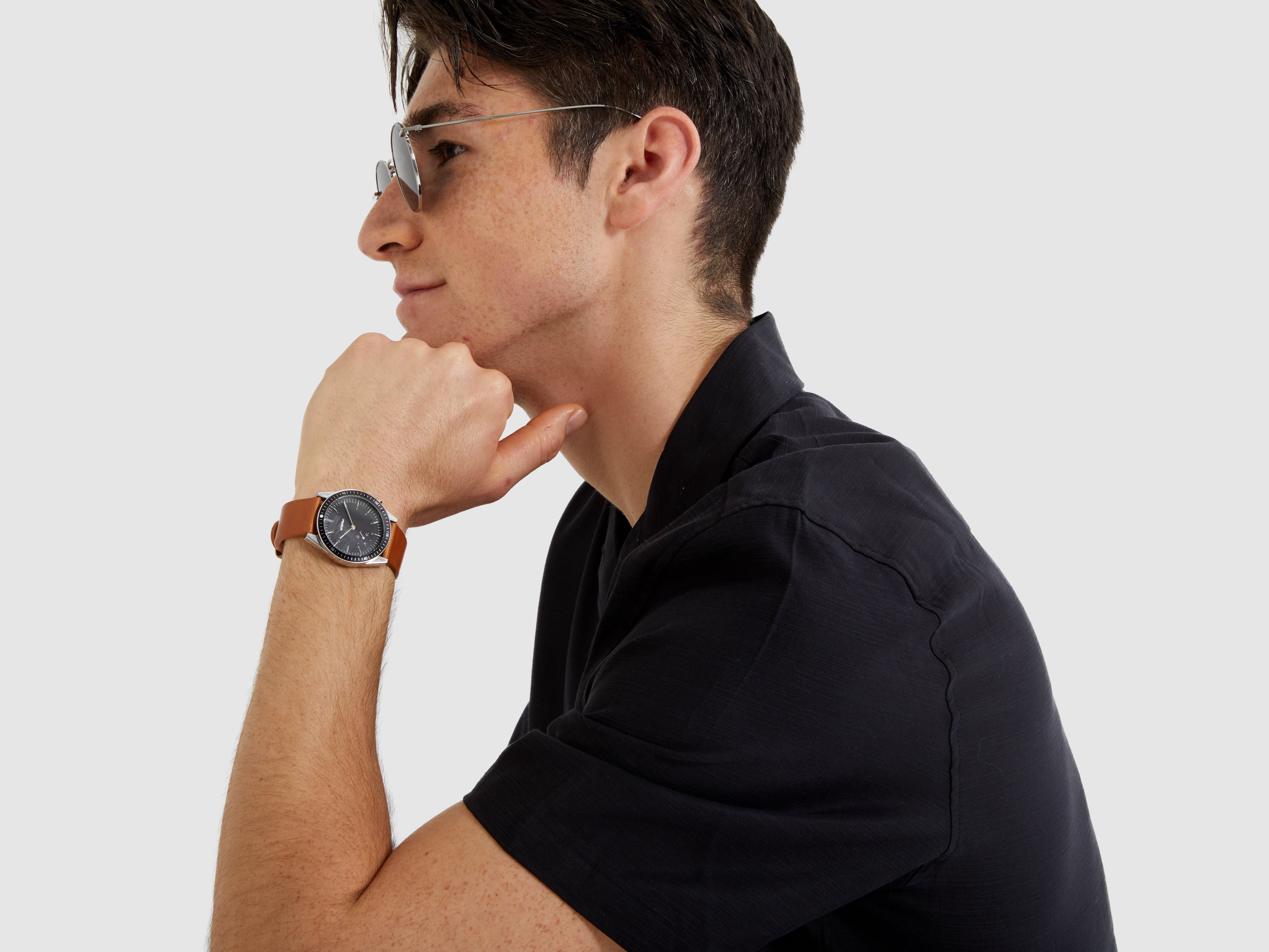 komono-ray-legacy-leather-cognac-taucheruhr image 5