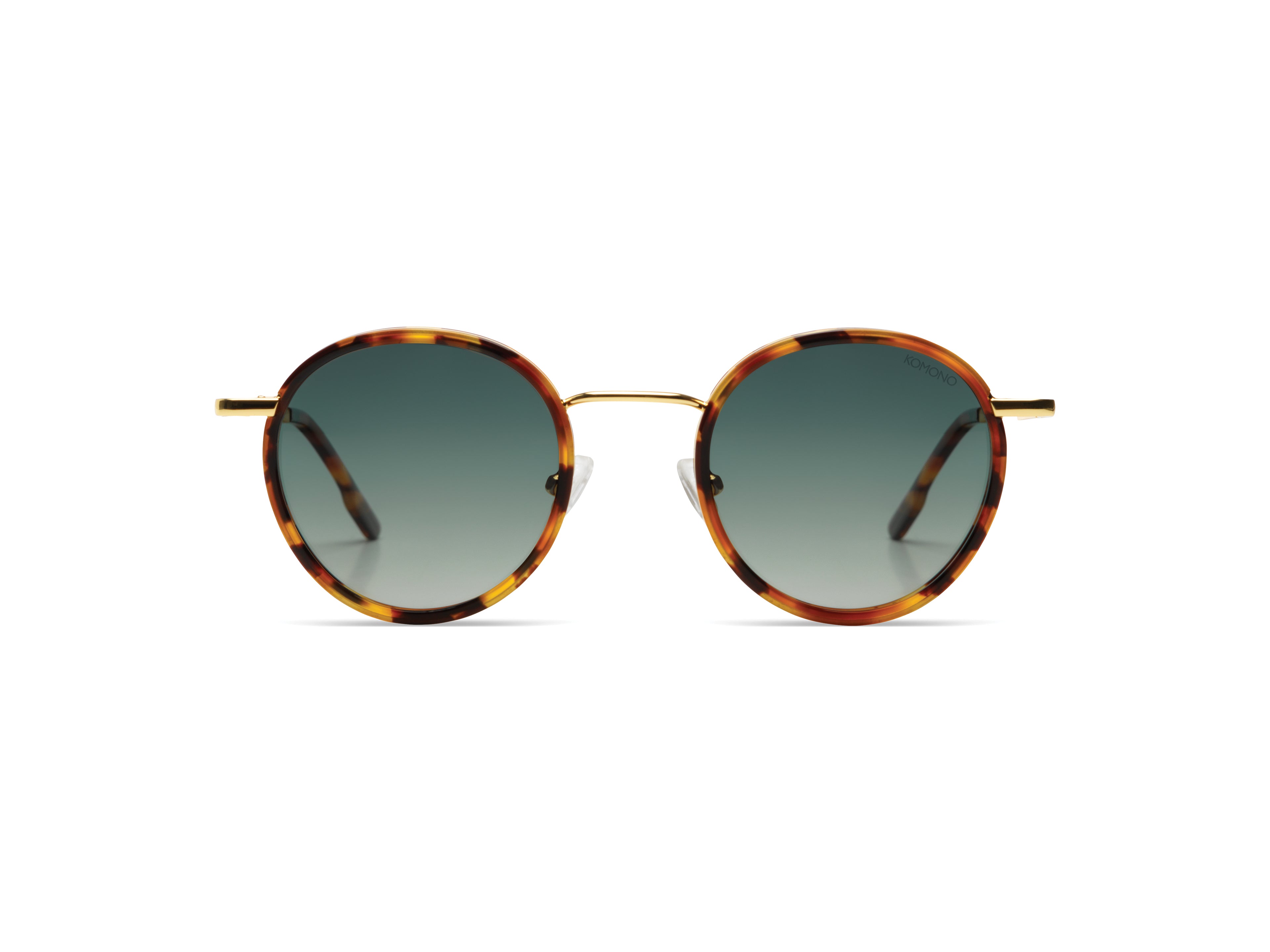 komono-pete-maple-gold-panto-sonnenbrille-edelstahl-mit-azetat-tips-polarisiert- image 1