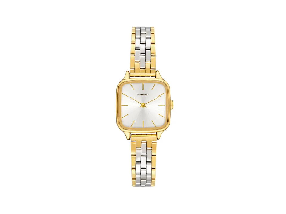 komono-kate-estate-gold-silver-uhr-mit-edelstahlarmband image 1