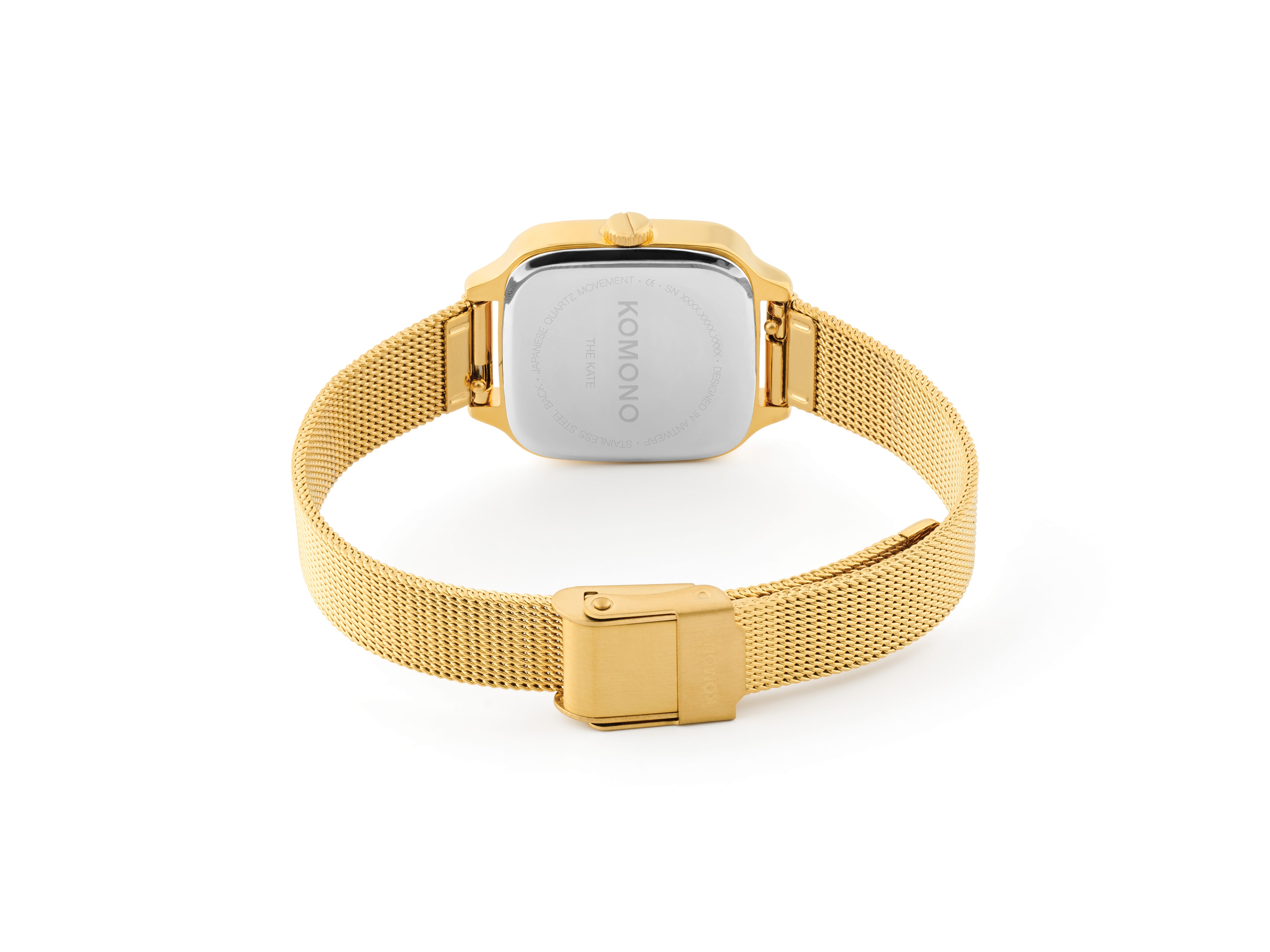 komono-kate-flower-royale-gold-blue-rose-armbanduhr image 3