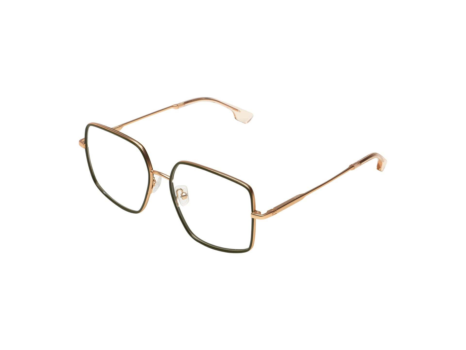 komono-amelia-kaki-rose-gold-matte-sonnenbrille image 2