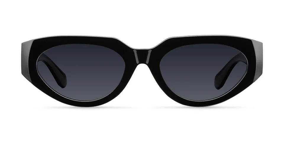 meller-fola-all-black-sonnenbrille-cat-eye-flat-top-schwarz image 1
