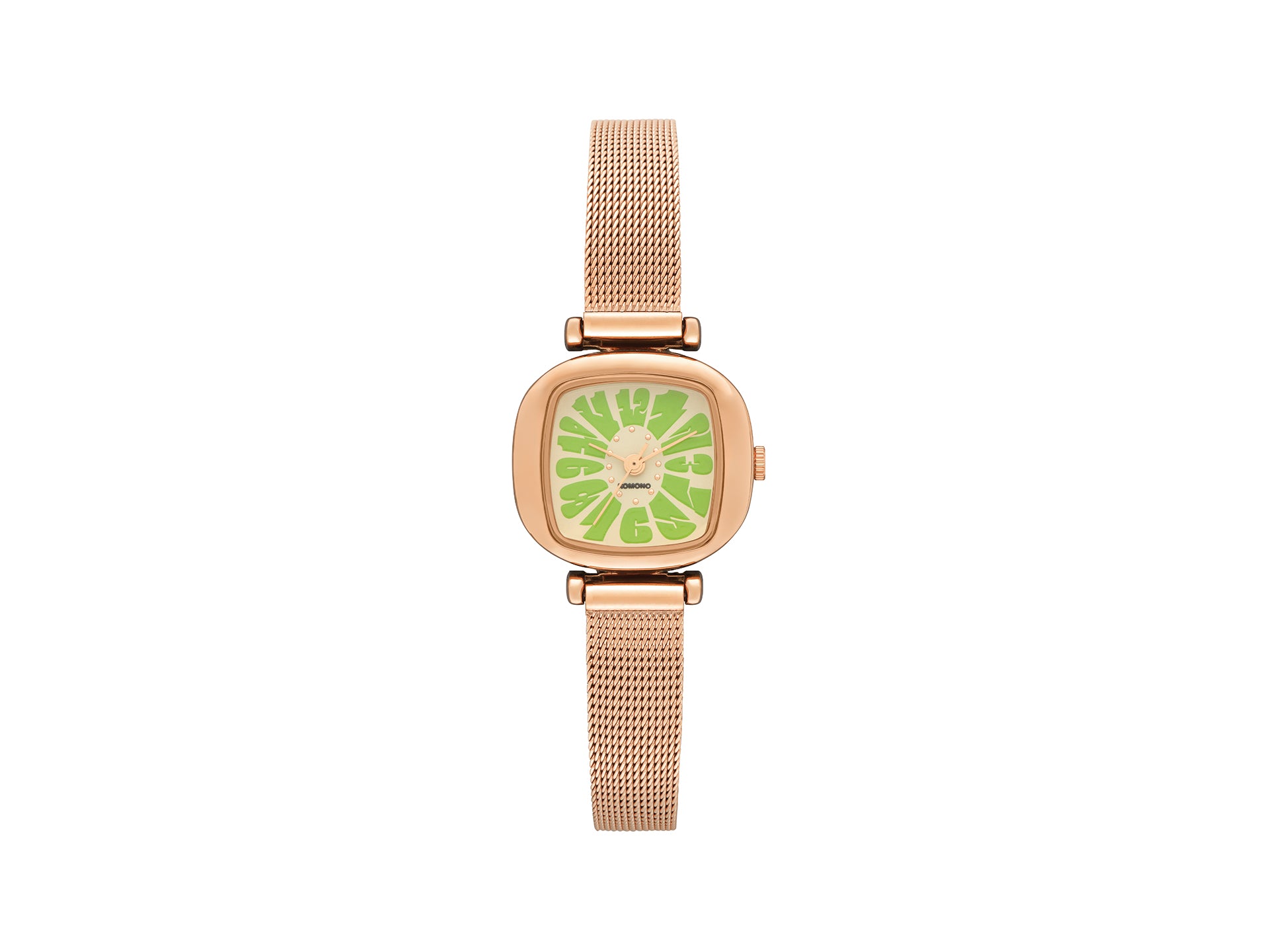 komono-moneypenny-flower-royale-rose-gold-mint-uhr image 1