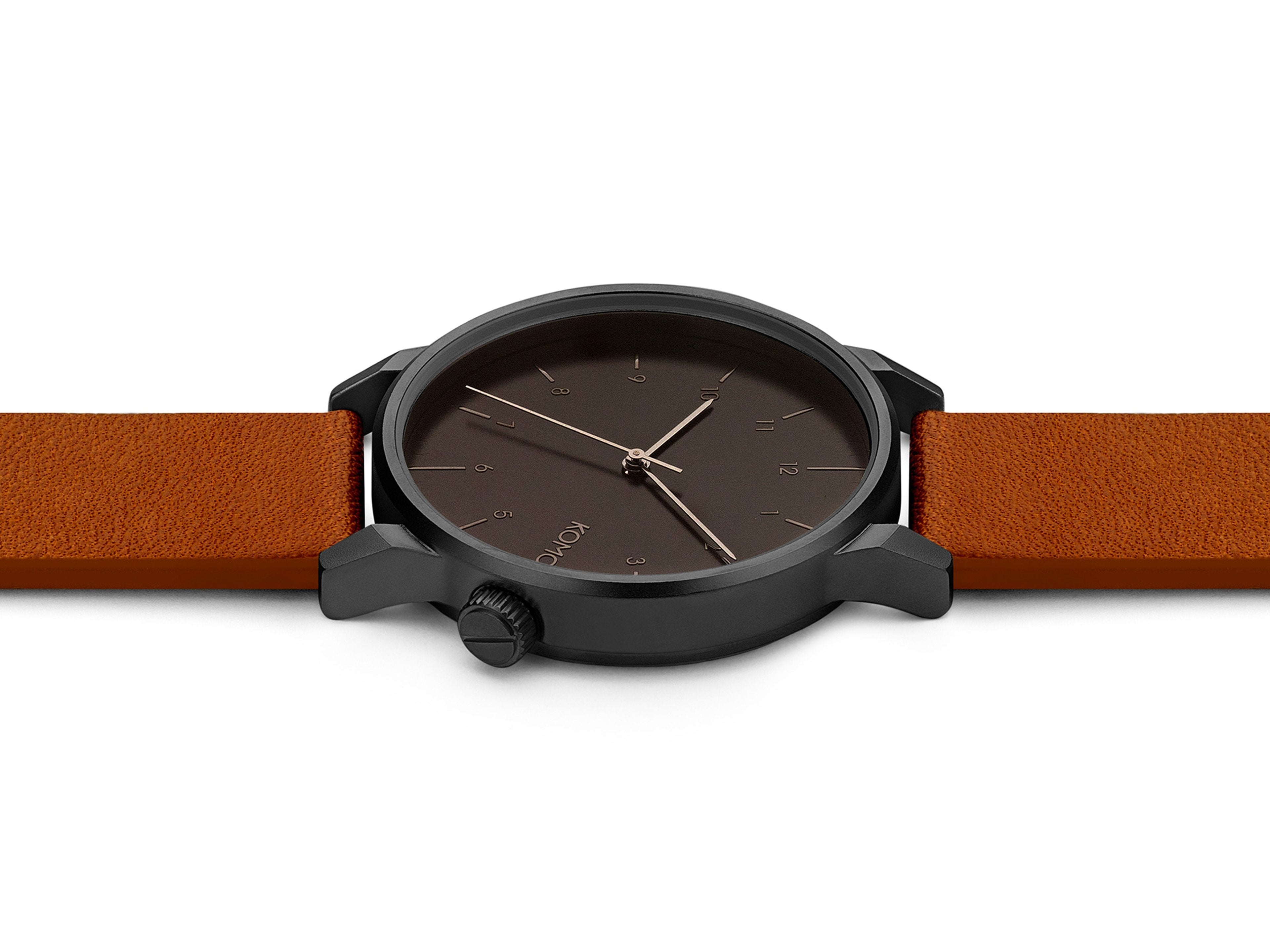 komono-winston-regal-cognac-armbanduhr-leder-minimalistisch image 4