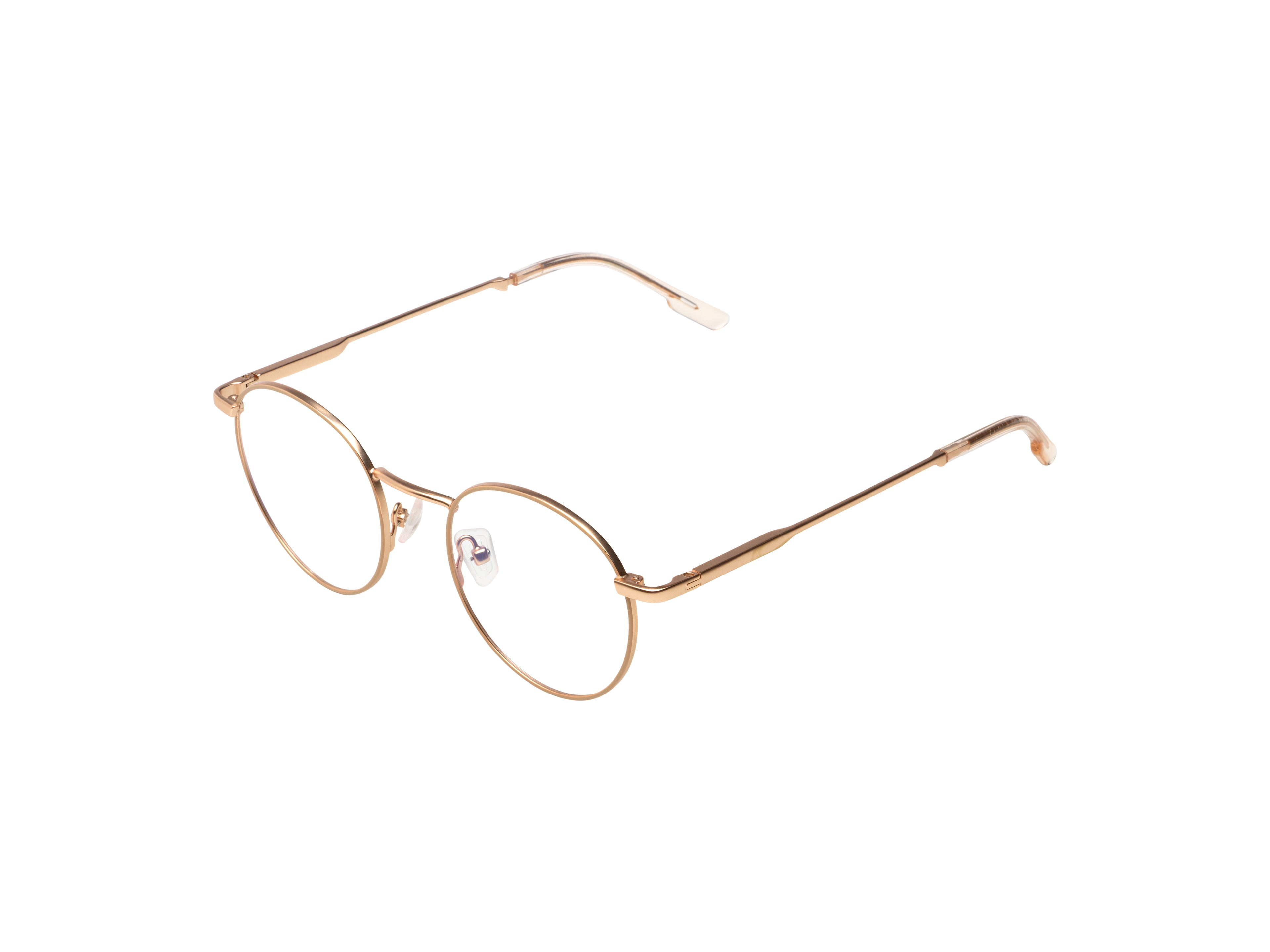 komono-pete-slims-rose-gold-matte-nude-brille-panto-fassung-aus-edelstahl-schmal image 2