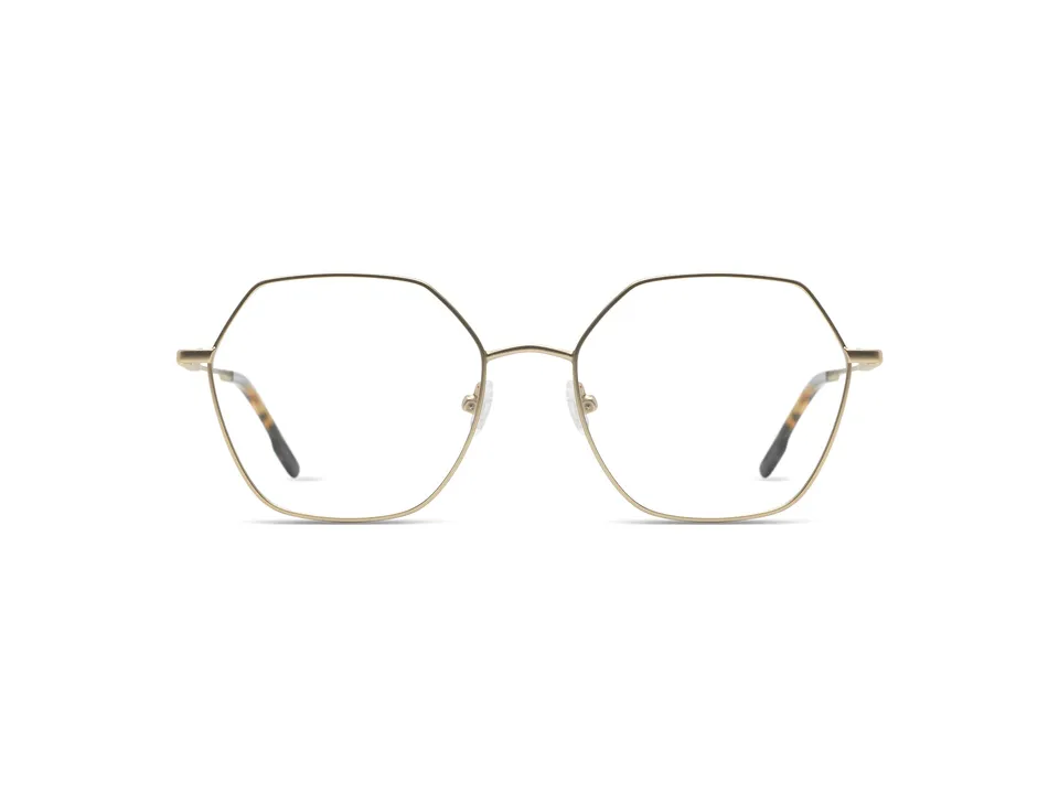 komono-nora-white-gold-hexagonale-edelstahl-sonnenbrille image 1