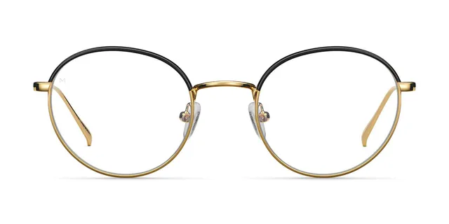 meller-yuda-gold-black-blue-light-metallbrille image 1
