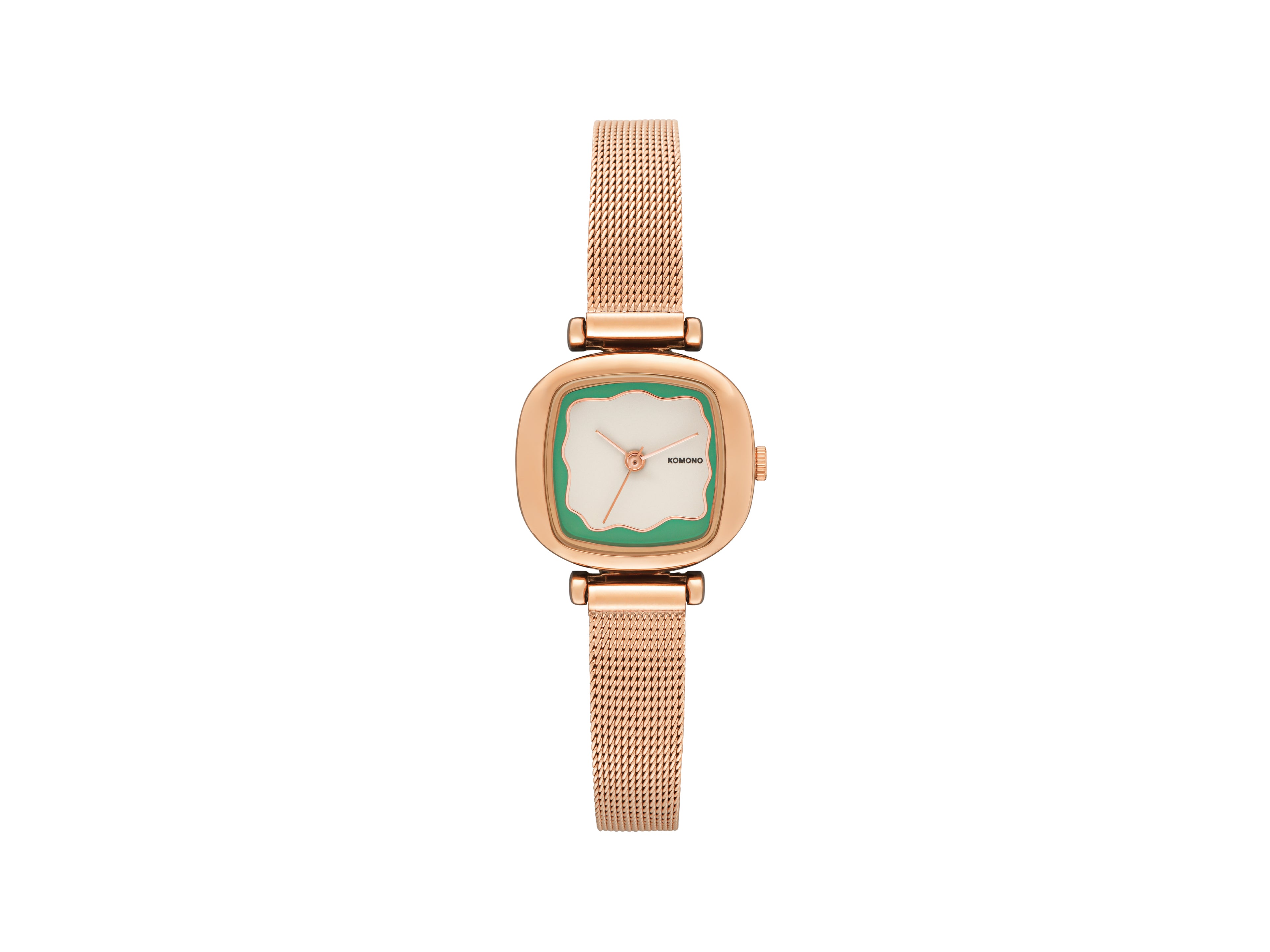 komono-moneypenny-wave-royale-rose-gold-mint-uhr image 1
