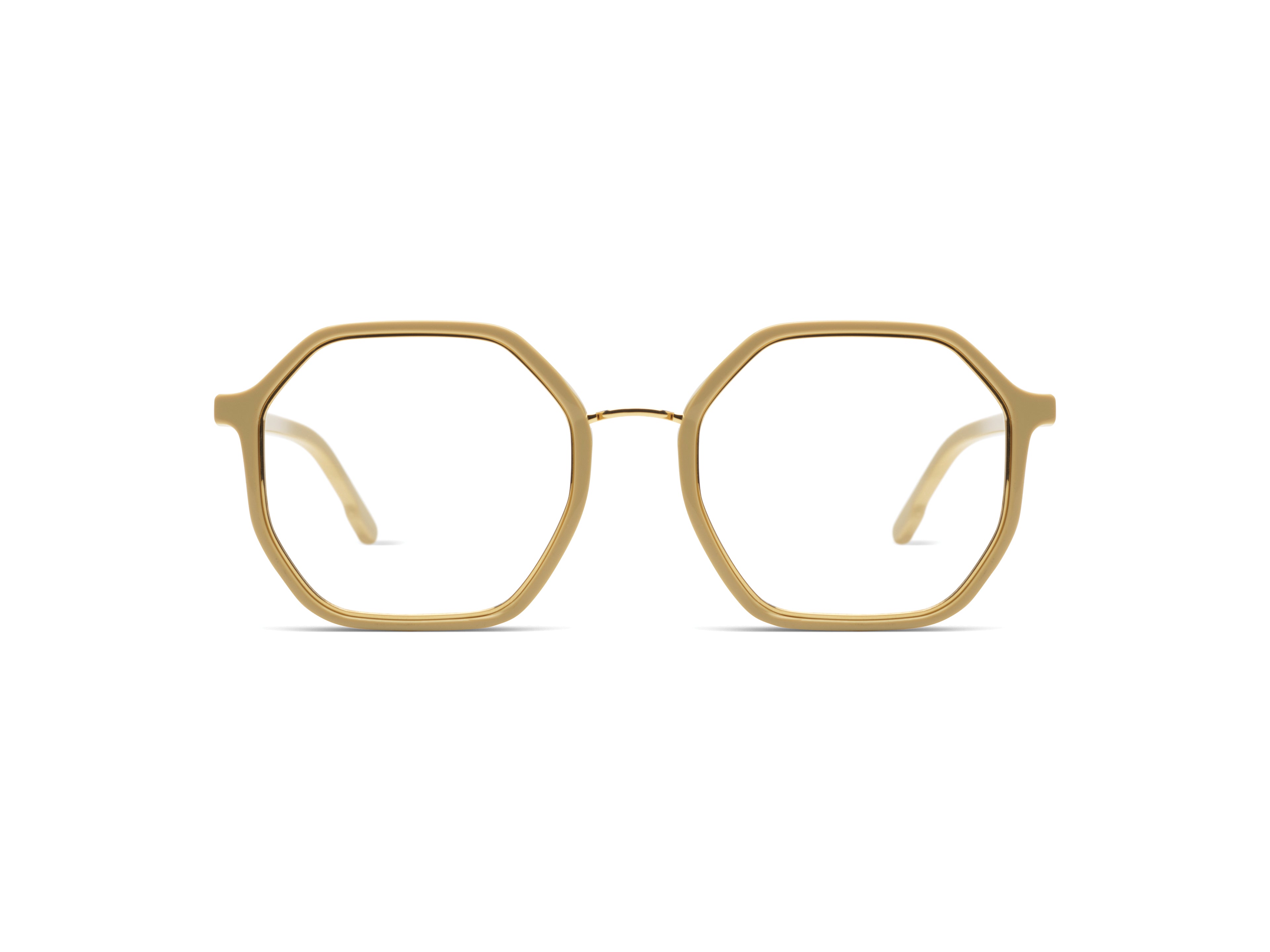 komono-idris-marshmallow-gold-sonnenbrille-oktogonal-oversized image 1
