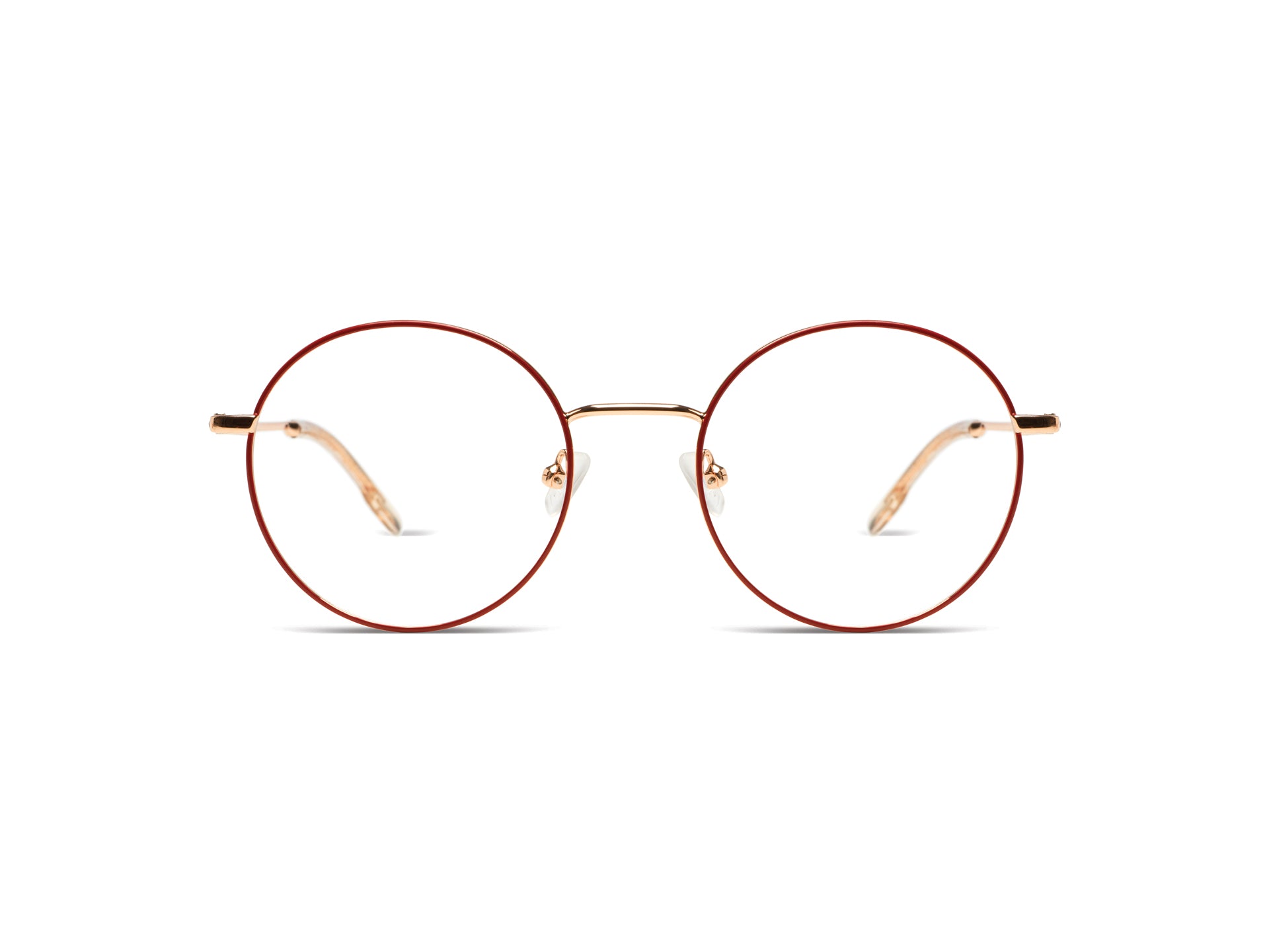 komono-jude-brick-rose-gold-glossy-runde-sonnenbrille image 1