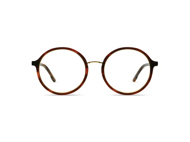 komono-alvie-bourbon-gold-sonnenbrille-runde-metall-acetat-kombination-edelstahl image 1