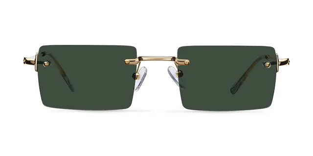 meller-rufaro-gold-olive-metall-sonnenbrille-y2k-retro-look-mit-gr-nen-gl-sern-u image 1