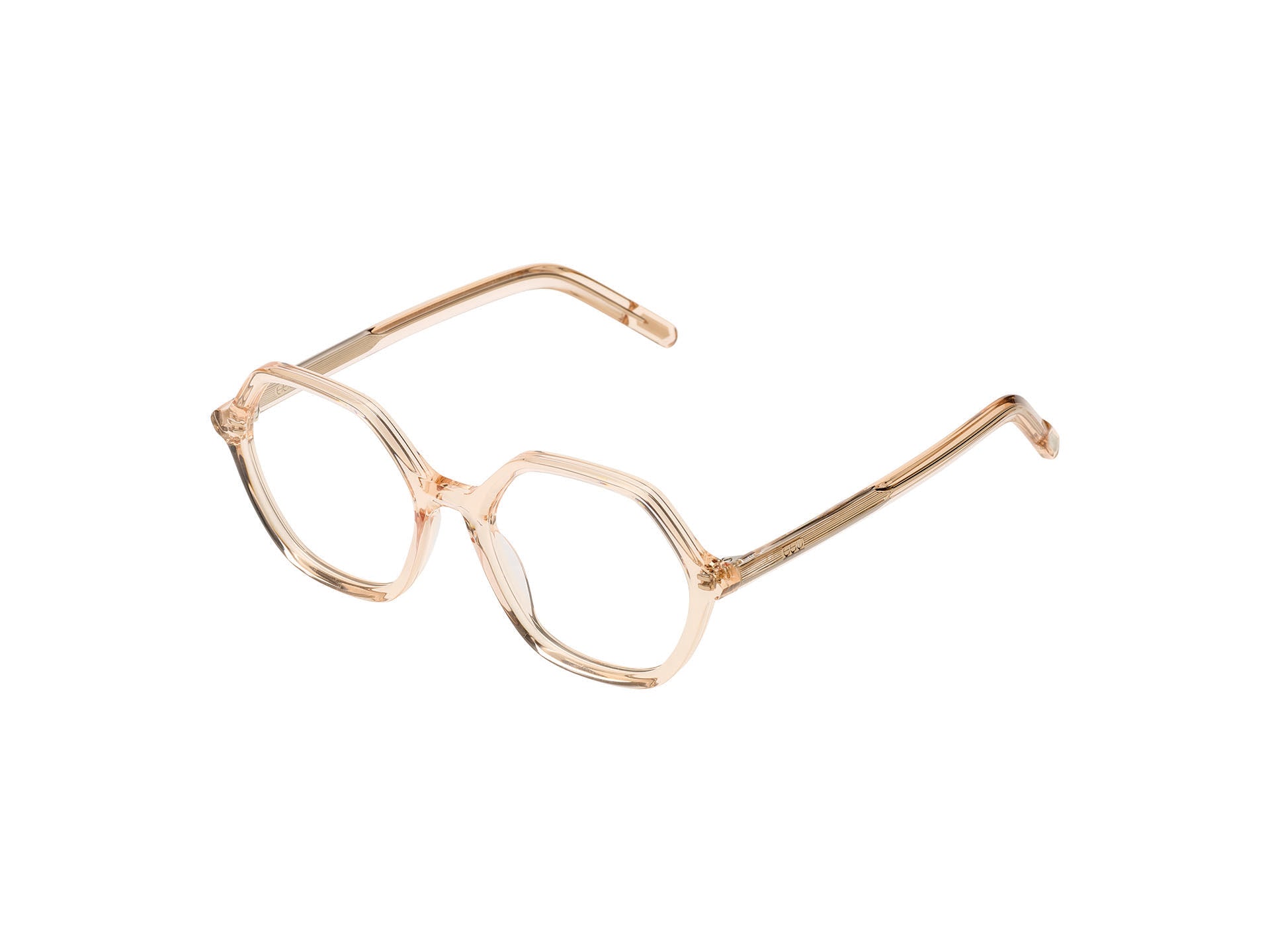 komono-lara-brille-champagne-hexagonal image 2