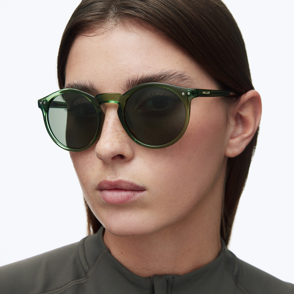 meller-kubu-all-olive-runde-vintage-sonnenbrille image 4