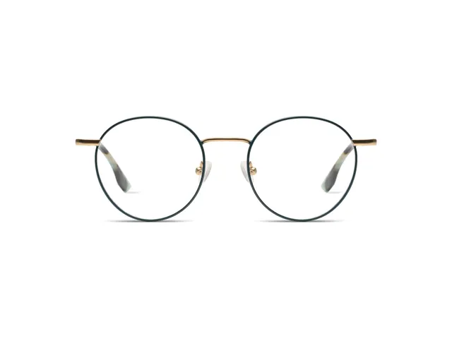 komono-pete-white-gold-matte-teal-brillenfassung image 1