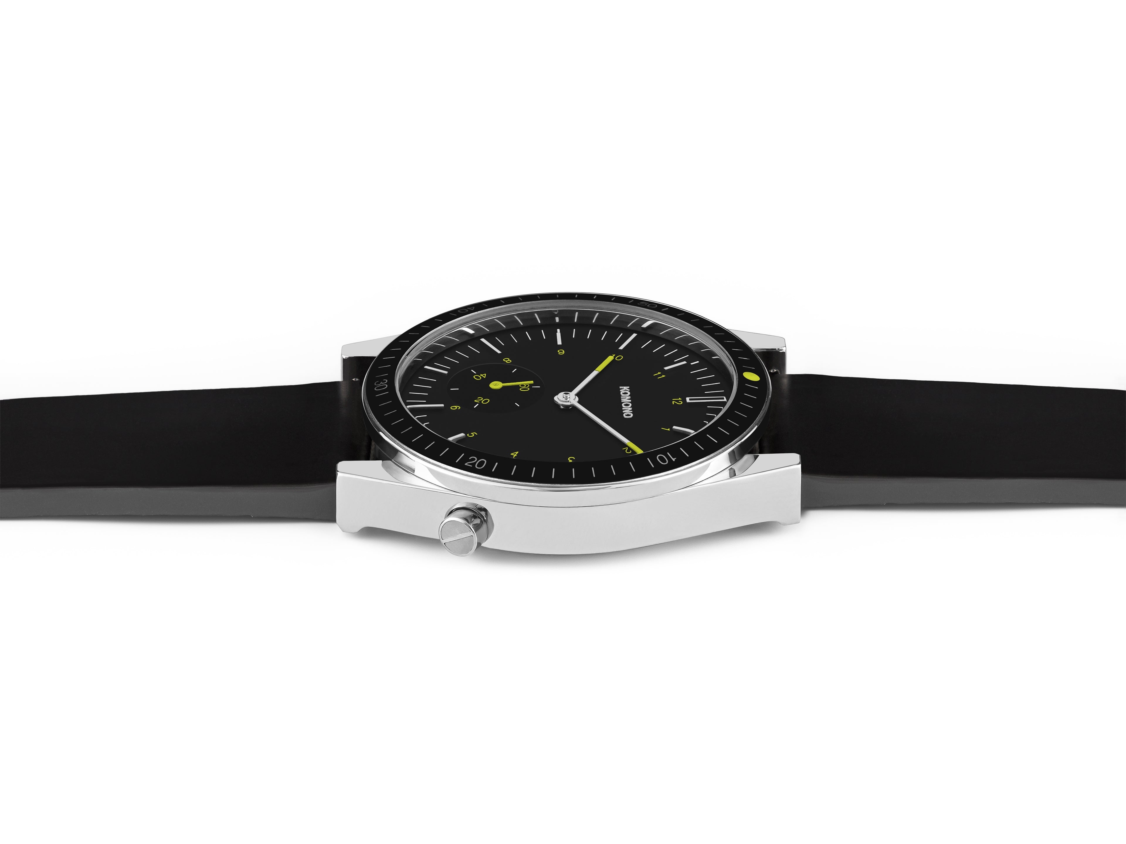 komono-ray-legacy-herrenuhr-leder-black image 2