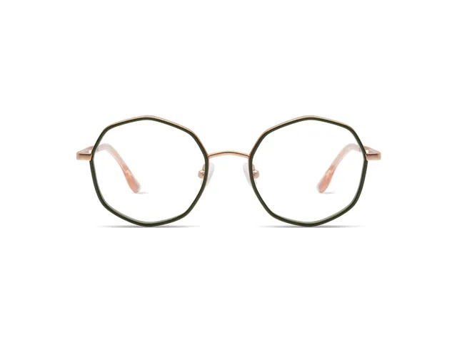 komono-sofia-slims-khaki-rose-gold-brille-schlanke-fassung image 1