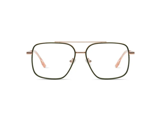 komono-jett-khaki-rose-gold-brille image 1