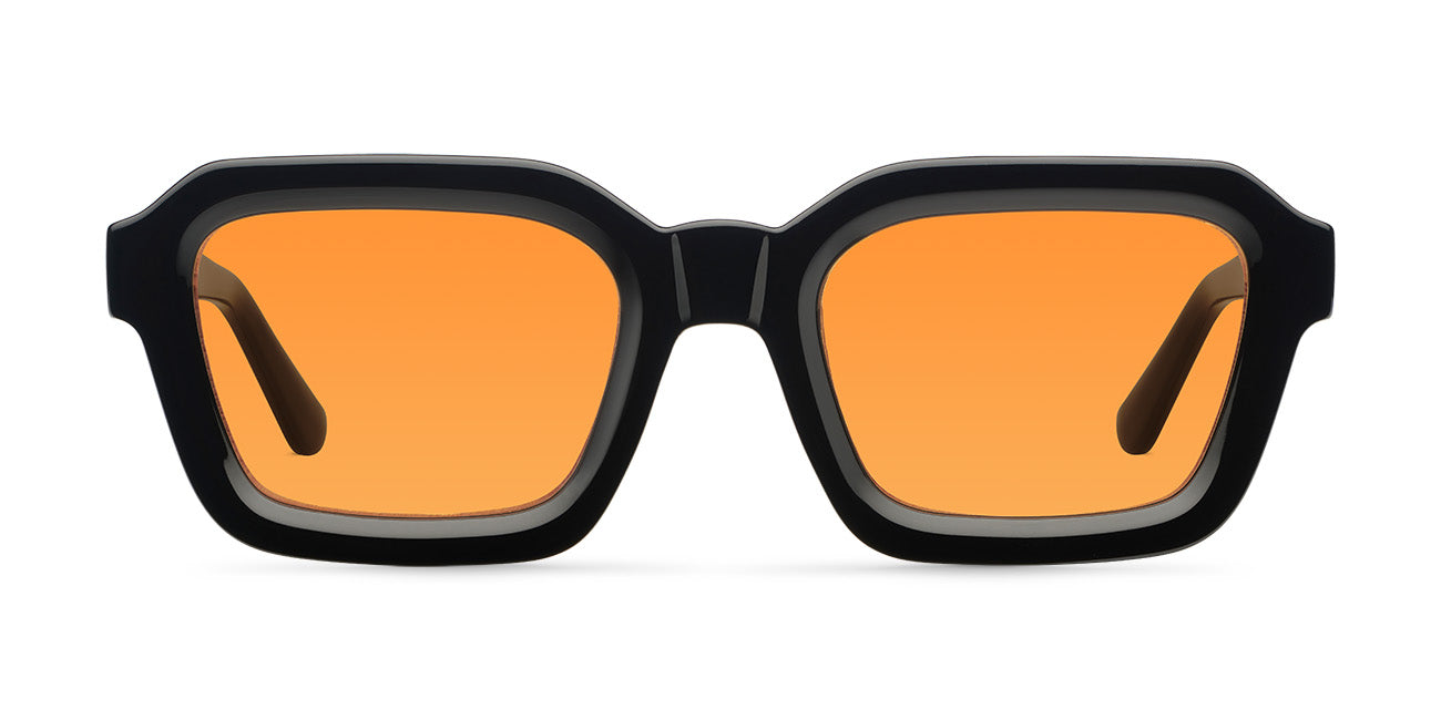 meller-nayah-black-orange-eckige-70er-jahre-sonnenbrille image 1