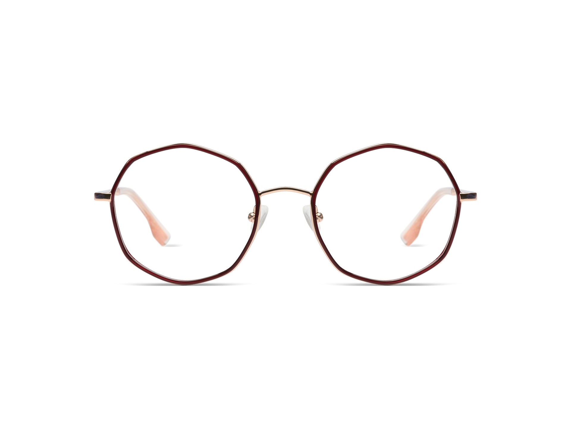 komono-sofia-brille-burgundy-rose-gold image 1